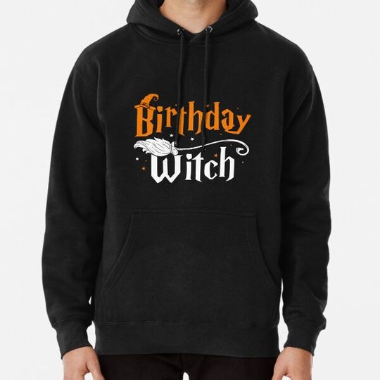 Discover Birthday Witch Halloween Birthday Gift for Girl Women Active . Hoodies