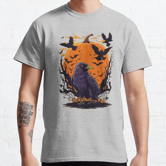 Discover Raven and pumpkin T-shirts