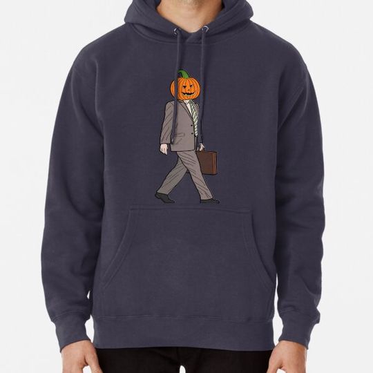 Discover Dwight's Pumpkin Head Hoodies