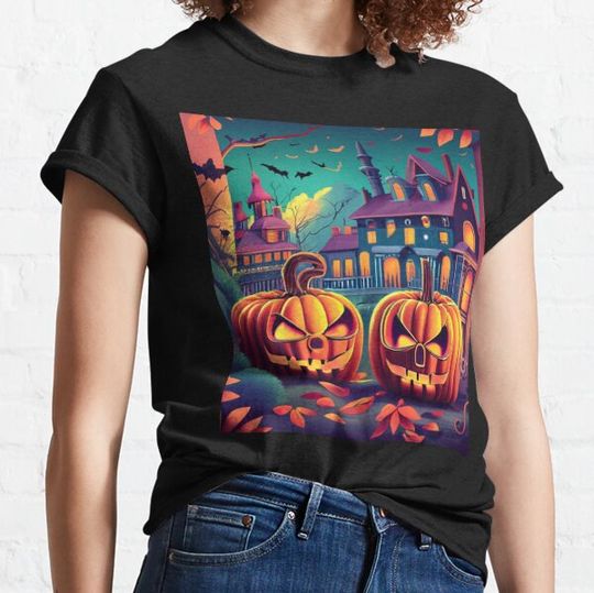 Discover Vintage Halloween Pumpkin 2023. Halloween 2023 T-shirts
