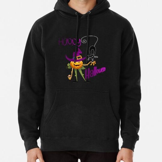 Discover Pumpkin, black cat, and treats -Happy Halloween Hoodies