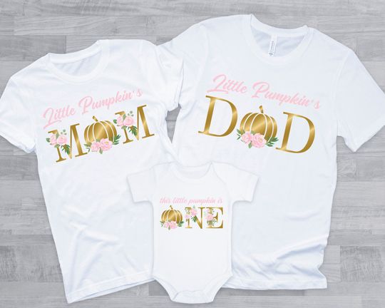 Discover Floral Pumpkin Birthday Family Shirts - Celebrate with Style