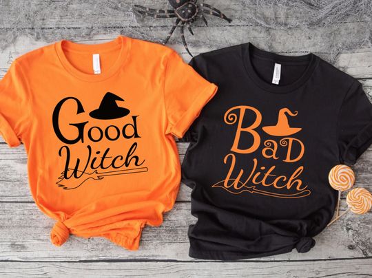 Discover Good Witch Bad Witch Matching Halloween Shirts
