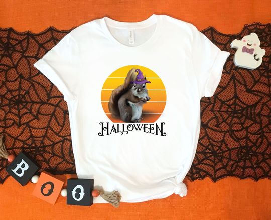 Discover Funny Halloween Squirrel Party Shirt