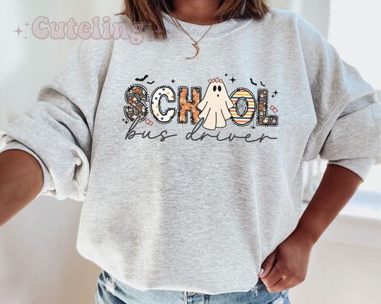Discover School Bus Driver Halloween Sweatshirt, Perfect Gift for Drivers