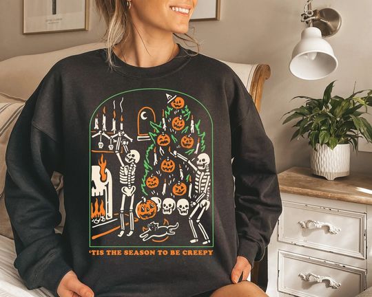 Discover Tis the Season Creepy Sweatshirt and Hoodie