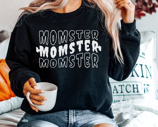 Discover Momster Halloween Sweatshirt for Moms