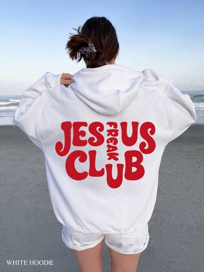 Discover Jesus Freak Club Hoodie | Trendy Religious Sweatshirt
