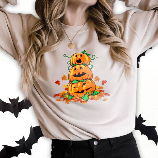 Discover Jack O Lantern Fall Sweatshirt - Halloween Crewneck Style