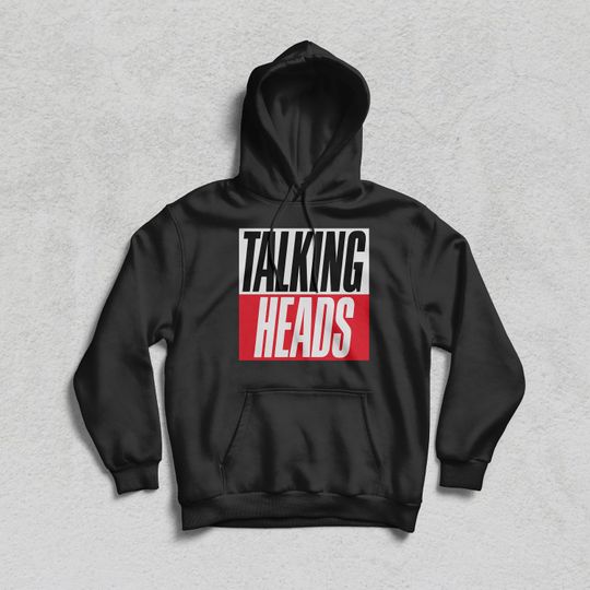 Discover Talking Heads Hoodie American Rock New Wave Post Punk Music Band David Byrne Black Gildan Hoodie