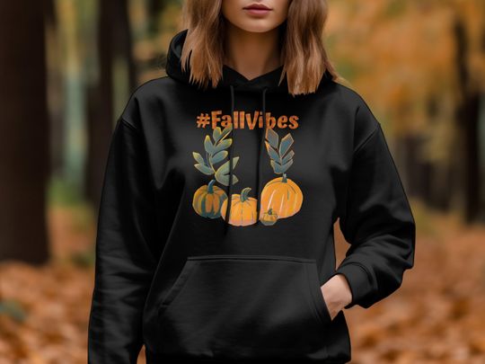 Discover Seasonal Autumn Fall Hoodie UNISEX Autumn Comfortable Hooded Sweatshirt Comfy Gift Him Her Farmhouse New Cottagecore Boho Orange Brown Color