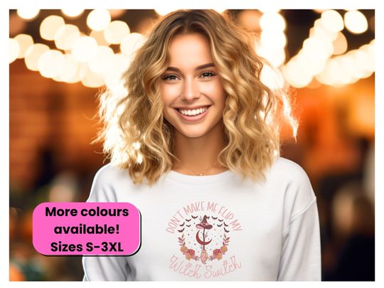Discover Witch Switch Halloween Sweatshirt