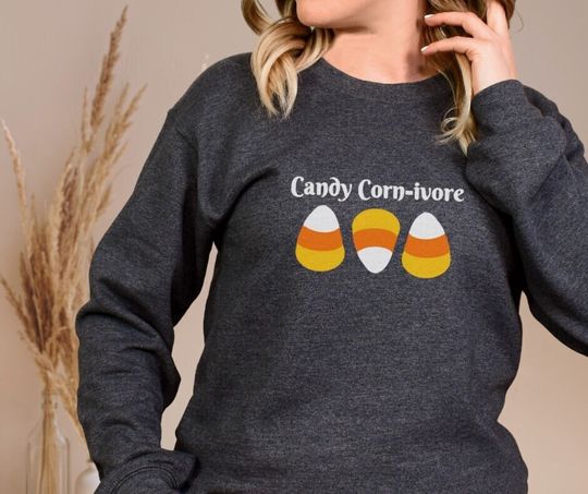 Discover Candy Corn-ivore Unisex Heavy Blend Crewneck Sweatshirt l Candy Corn l Halloween l Fall