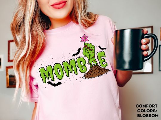 Discover  Mombie Halloween Zombie Shirt, , Mom Halloween Shirt, Creepy Cute, Spooky Season Shirt