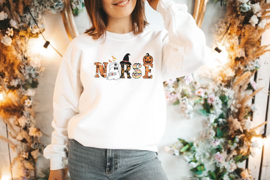 Discover Nurse Halloween Sweatshirt for Student Nurses