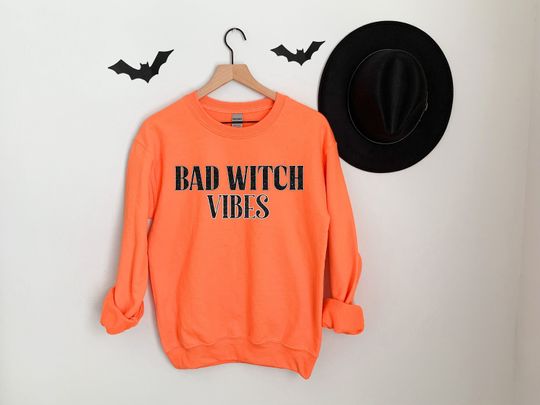 Discover Bad Witch Vibes Sweatshirt for Halloween