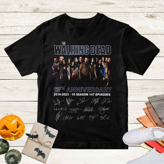 Discover The Walking D 13th Anniversary Zombie T-Shirt