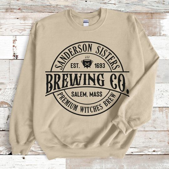 Discover Sanderson Sisters Brewing Co Sweatshirt, sanderson sisters, halloween sweatshirt, plus size 3x 4x 5x, witches shirt, fall sweatshirt