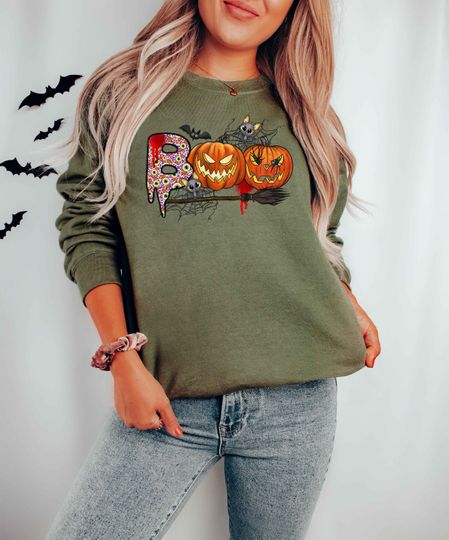 Discover Funny Halloween Vintage Sweatshirt for Celebrations