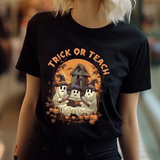 Discover Trick or Teach Halloween Shirt for Teacher Gifts