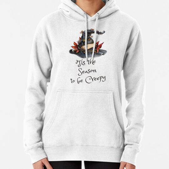 Discover Tis the season to be creepy skeleton pumpkins halloween Hoodies