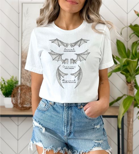 Discover ACOTAR Bat Boys Sweatshirt,The Night Court Shirt,Illyrians Of The Night Court,A Court Of Thorn And Roses Court,Cassian General Comander Tees