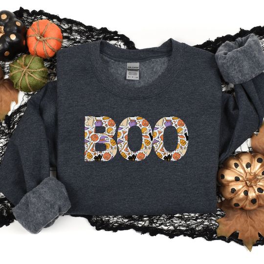 Discover Boo Halloween Crewneck Sweatshirt