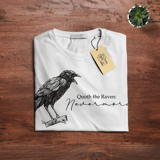 Discover Halloween Raven Quote Shirt