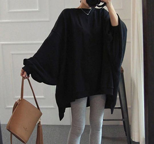 Discover Gothic Oversized Pullover Sweatshirt