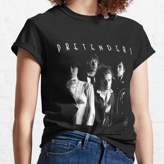 Discover Pretenders Band Rock British American Founding Songwriter Chrissie James Pete Martin  Cool Gift T-shirts
