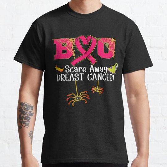 Discover Boo Scare Away Breast Cancer  Halloween T-shirts