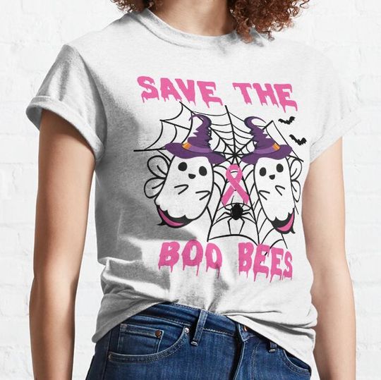 Discover Save The Boobees Boo Bees Breast Cancer Halloween Women T-shirts