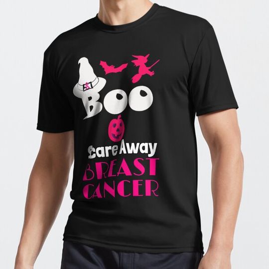 Discover Halloween boo scare away breast cancer, pink ribbon, pink pumpkin,breast cancer awareness T-shirts