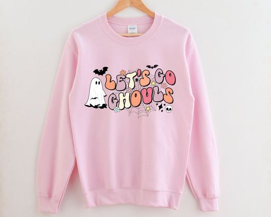Discover Lets Go Ghouls Sweatshirt, Funny Halloween, Cute Halloween, Halloween Teacher Shirt, Country Song, Preppy, Fall Sweatshirt, Pink, Shania
