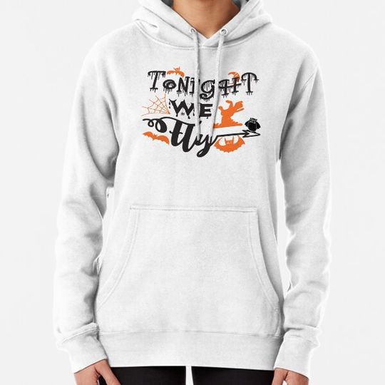 Discover Spooky Tonight We Fly Halloween Desing Hoodies