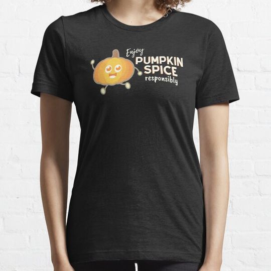 Discover Pumpkin Spice, Enjoy Responsibly T-shirt- Funny Fall Design Pumpkin T-shirt T-shirts