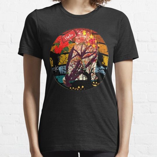 Discover The Cat Says hey | cat with red flowers say hello, in Halloween 15 T-shirts