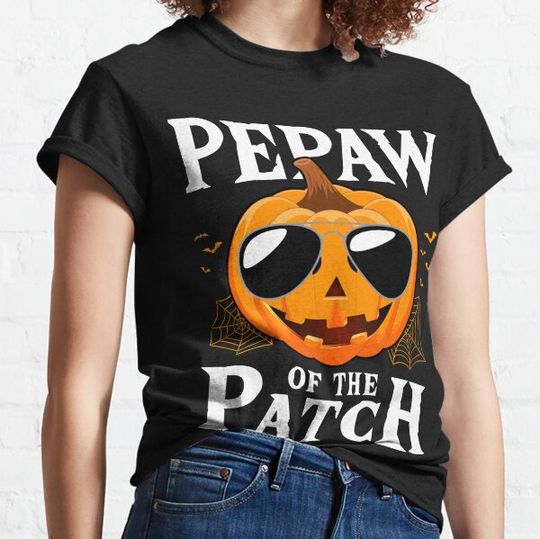 Discover Pumpkin Pepaw Of The Patch Halloween Costume T-shirts