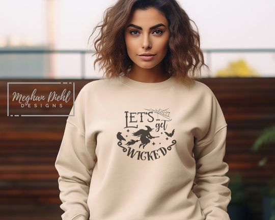 Discover Girly Pink Halloween Crewneck Sweatshirt