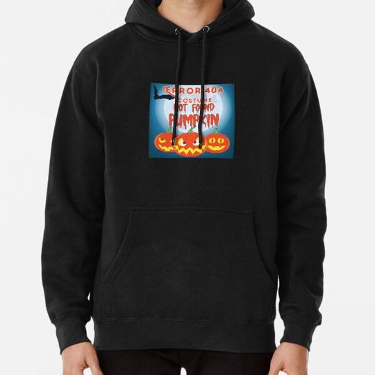Discover Error 404 Costume Not Found Pumpkin Halloween Hoodies