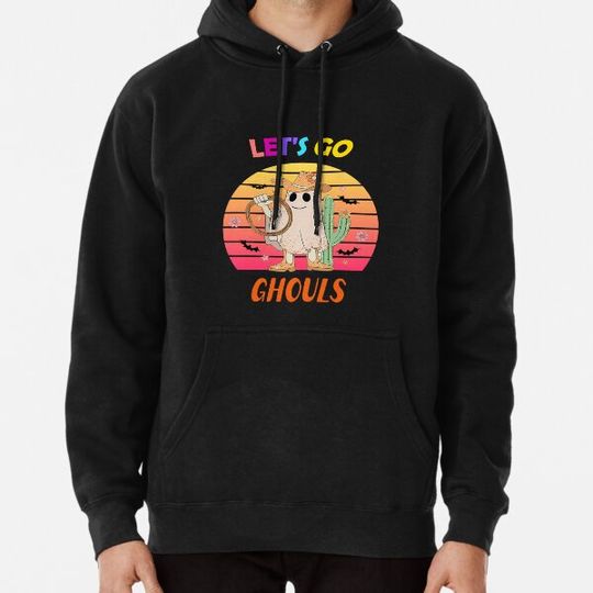 Discover Let's Go Ghouls Groovy Halloween Ghost Hoodies
