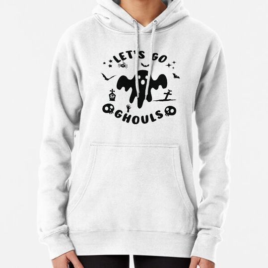 Discover Let's go ghouls ghost logo Hoodies