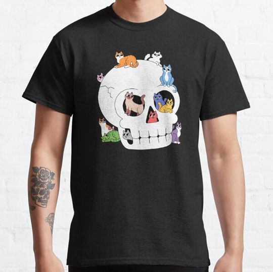Discover Skull is Full of Cats T-shirts