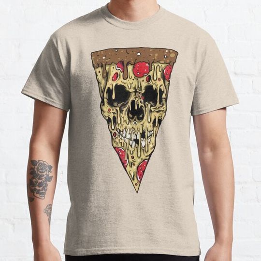 Discover Pizza skull T-shirts