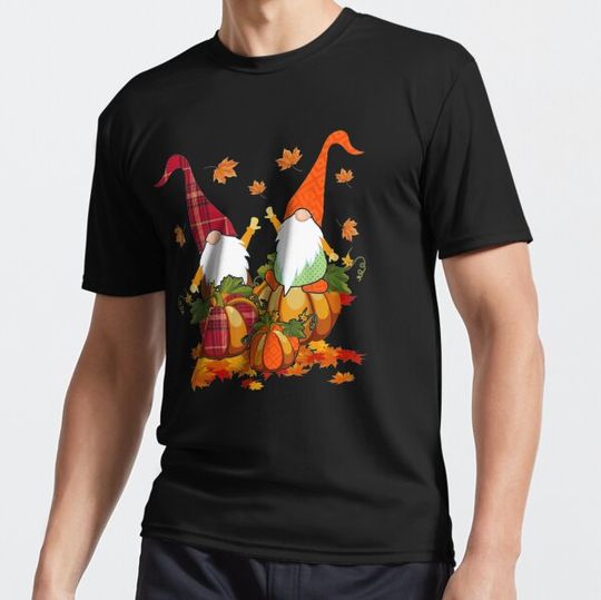 Discover Auntumn Gnomes Riding Pumpkin Thanksgiving Gnomes Lover T-shirts