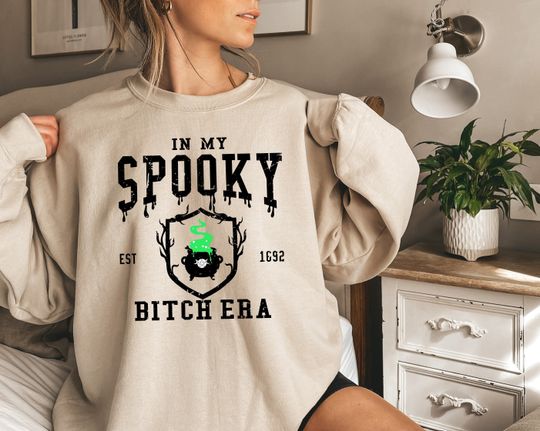 Discover In My Spooky Bitch Era Halloween Sweatshirt