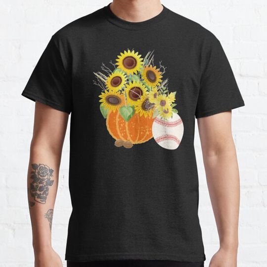Discover Sunflower Pumpkin Softball Baseball T-shirts