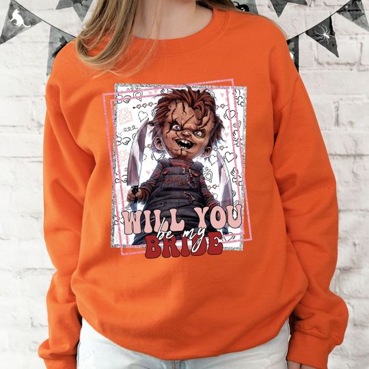 Discover Halloween Chucky Sweatshirt for Horror Movie Fans