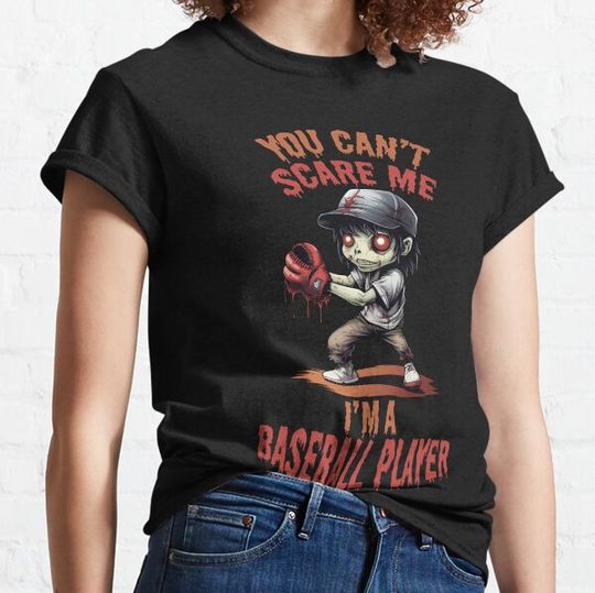 Discover halloween baseball you cant scare me T-shirts