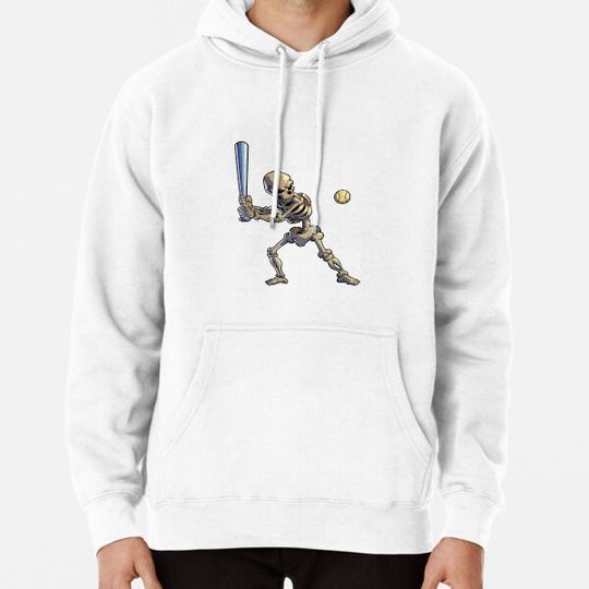 Discover Halloween Baseball Skeleton Halloween Men Boys Baseball Hoodies